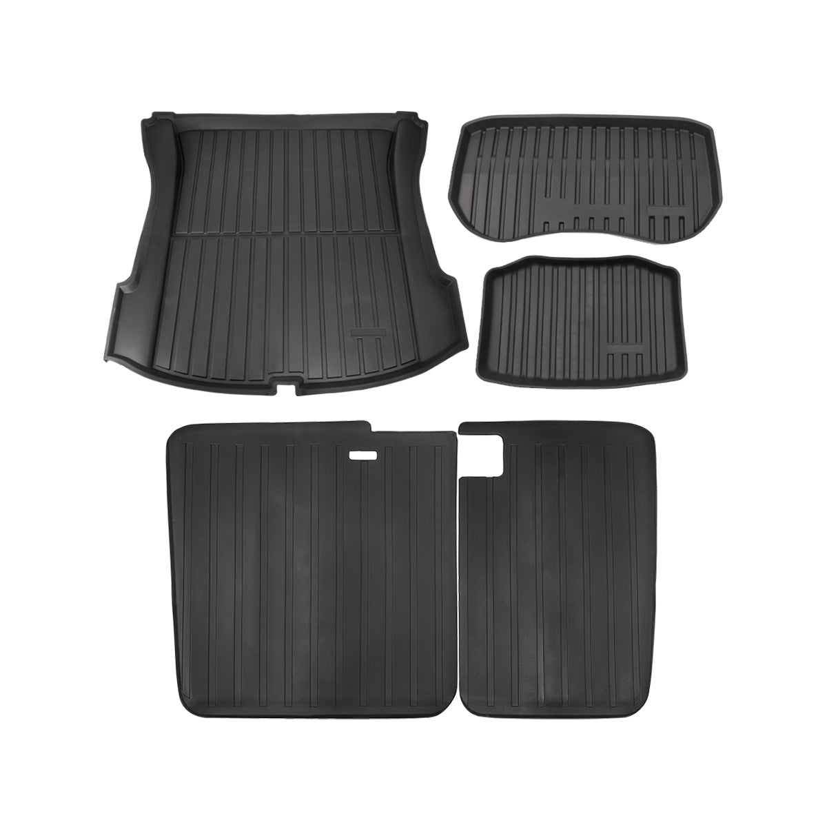 TaddonAll-Weather Cargo Liners Set with Seats Back Protector Mats for Tesla Model 3