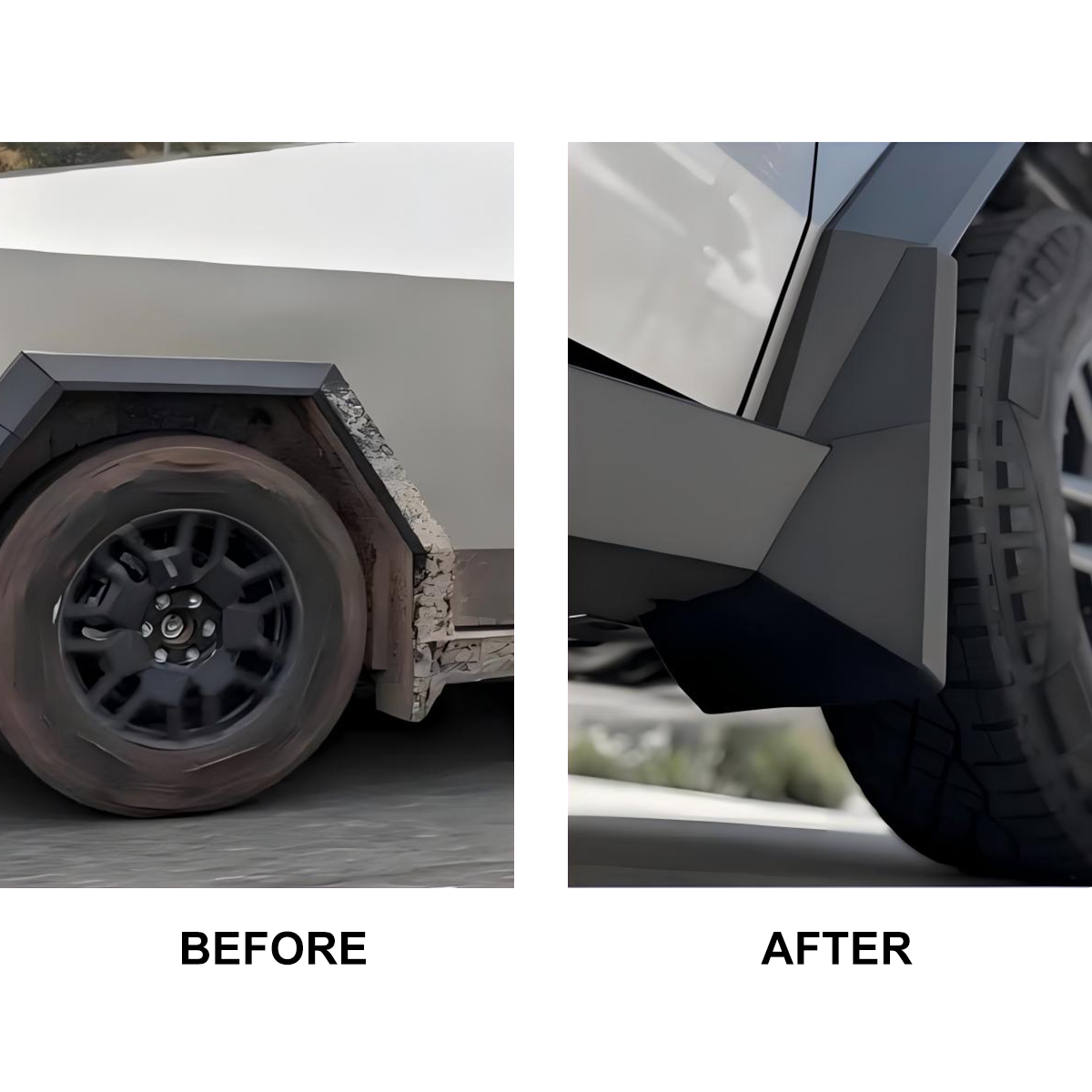 TaddonMud Flaps Splash Guards for Tesla Cybertruck