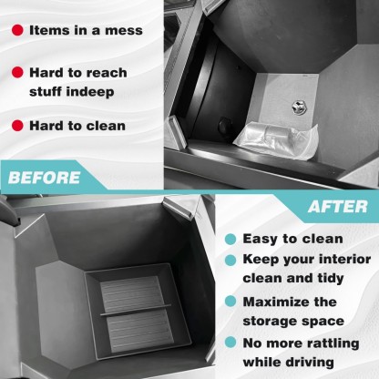 TaddonConsole Bottom TPE Tray for Tesla Cybertruck