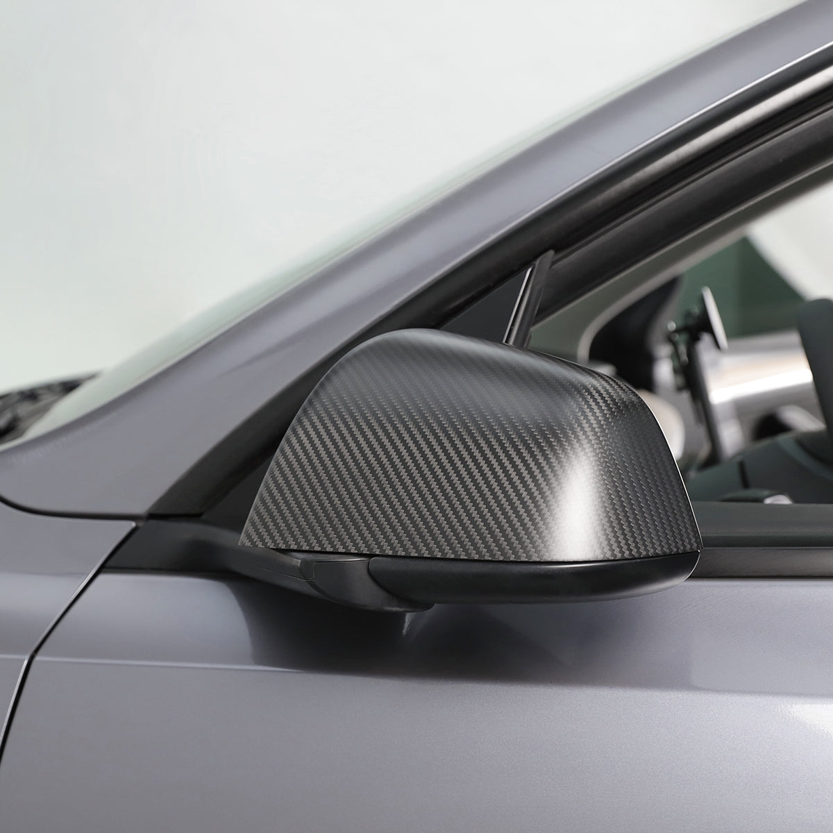 TaddonReal Carbon Fiber Side View Mirror Covers for Model 3 & Y