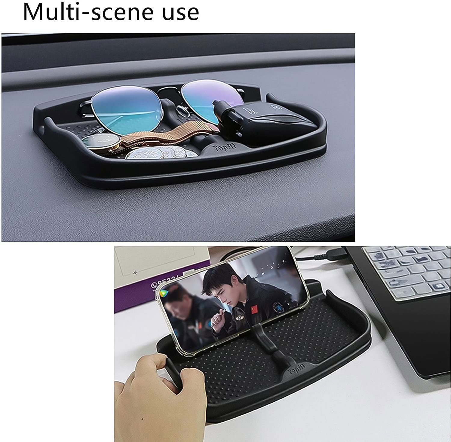 TaddonAnti-Slip Silicone Phone Pad for Tesla Dashboard – Universal Fit