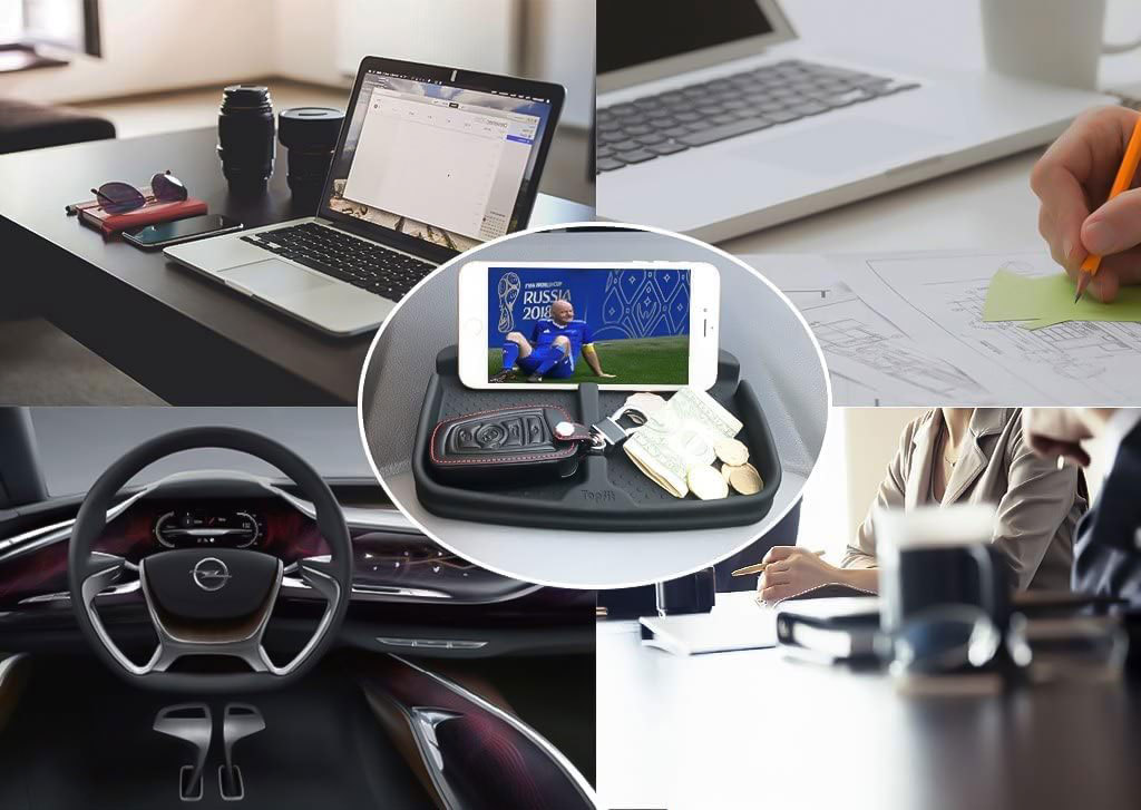 TaddonAnti-Slip Silicone Phone Pad for Tesla Dashboard – Universal Fit