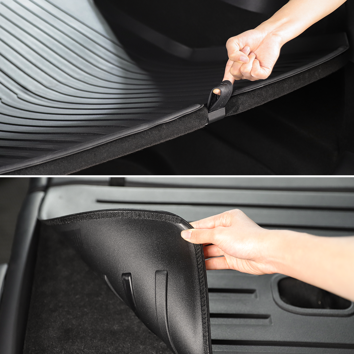 TaddonAll-Weather Cargo Liners Set with Seats Back Protector Mats for Model Y