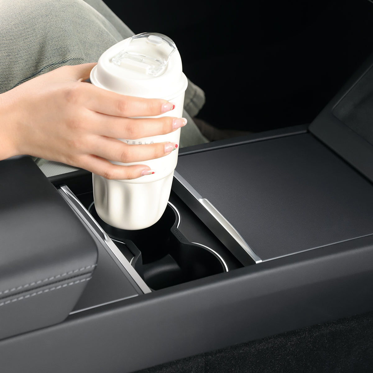 TaddonSilicone Console Cup Holder for Tesla Model 3 Highland