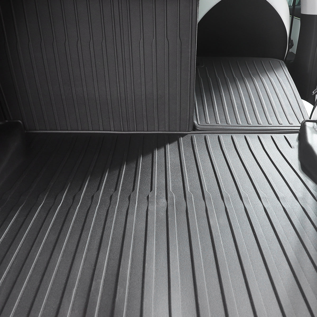 TaddonAll-Weather Cargo Liners Set with Seats Back Protector Mats for Tesla Model 3 Highland