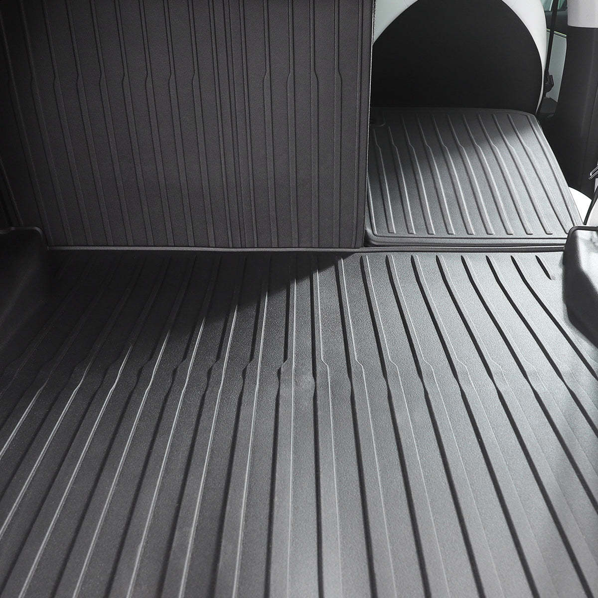 TaddonAll-Weather Cargo Liners Set with Seats Back Protector Mats for Tesla Model 3 Highland