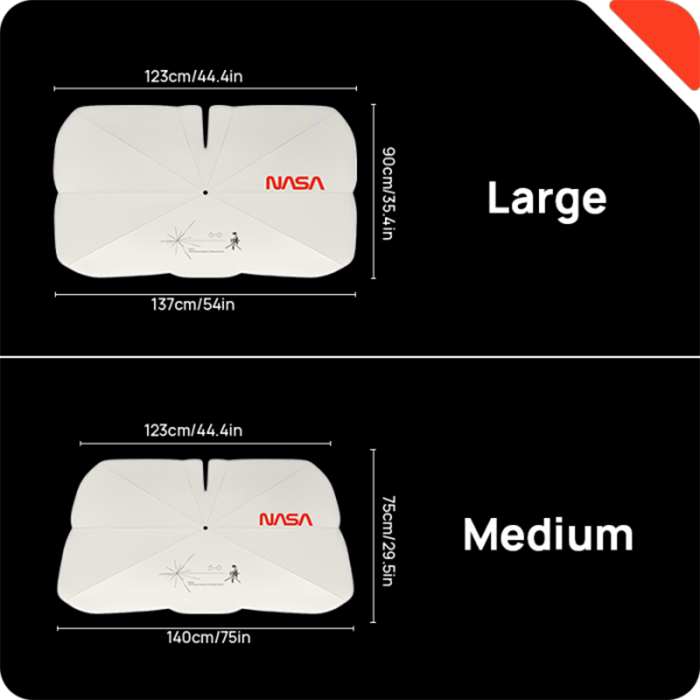 TaddonVoyager 2 Windshield Sun Shade Umbrella