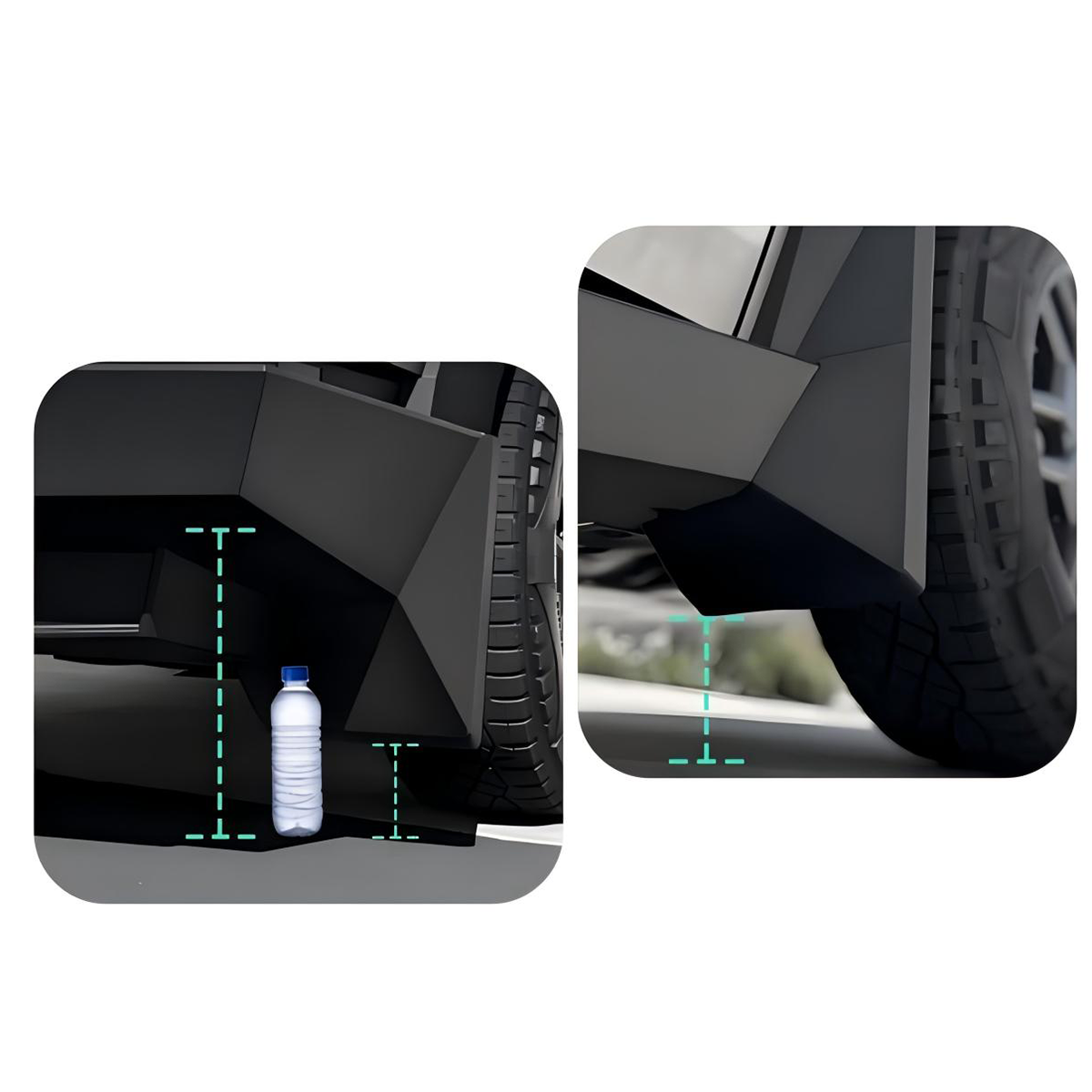 TaddonMud Flaps Splash Guards for Tesla Cybertruck