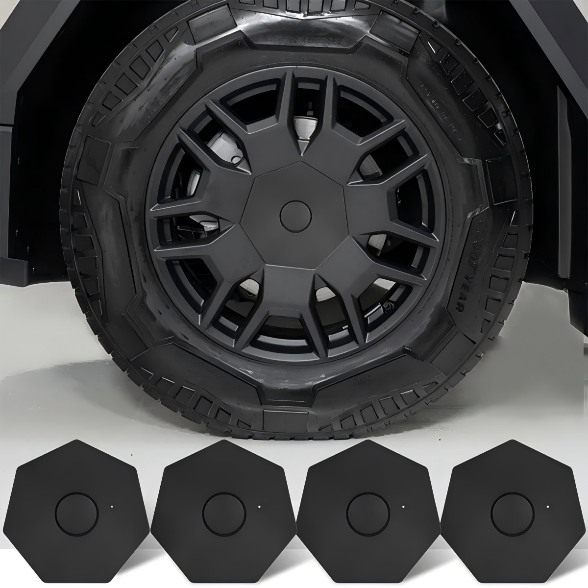 TaddonHeptagon  Wheel Hub Cover Center Caps for Tesla Cybertruck