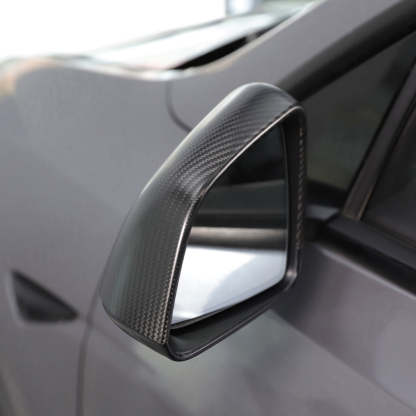 TaddonReal Carbon Fiber Side View Mirror Covers for Model 3 & Y
