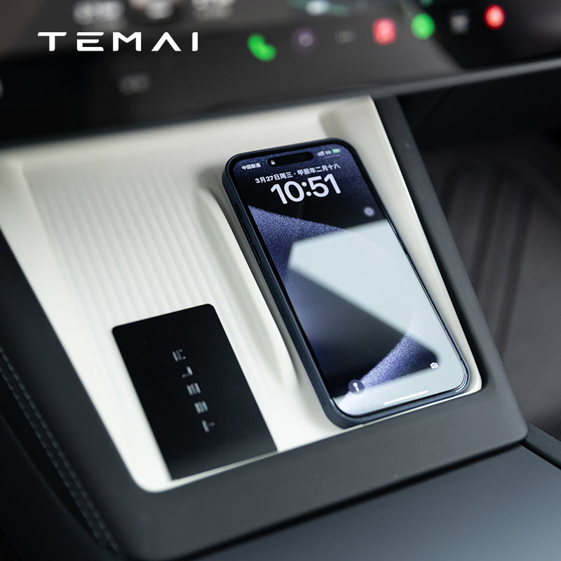 TaddonCenter Console Wireless Charging Silicone Pad for Tesla Model 3 Highland