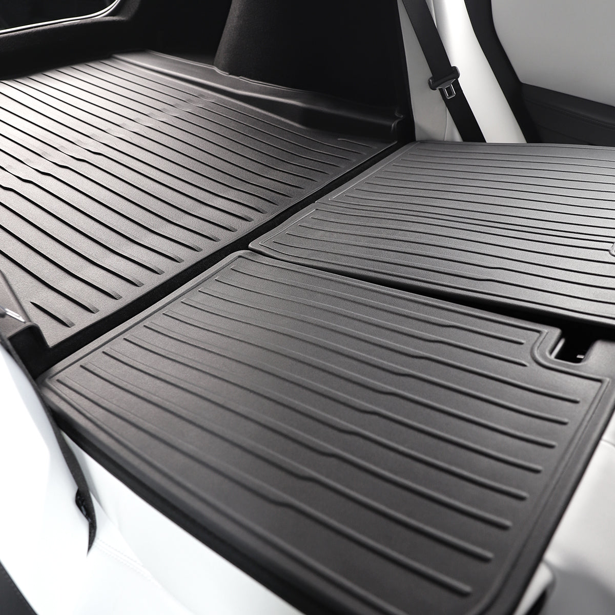 TaddonAll-Weather Cargo Liners Set with Seats Back Protector Mats for Tesla Model 3 Highland