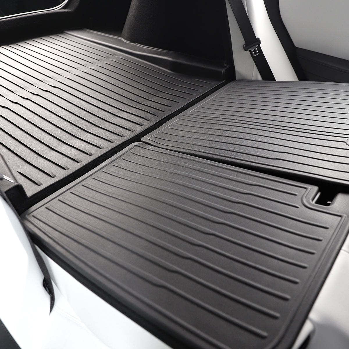 TaddonAll-Weather Cargo Liners Set with Seats Back Protector Mats for Tesla Model 3 Highland