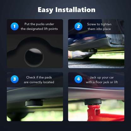 TaddonJack Pads Adapter with Storage Bag for Tesla Model 3/Y/S/X