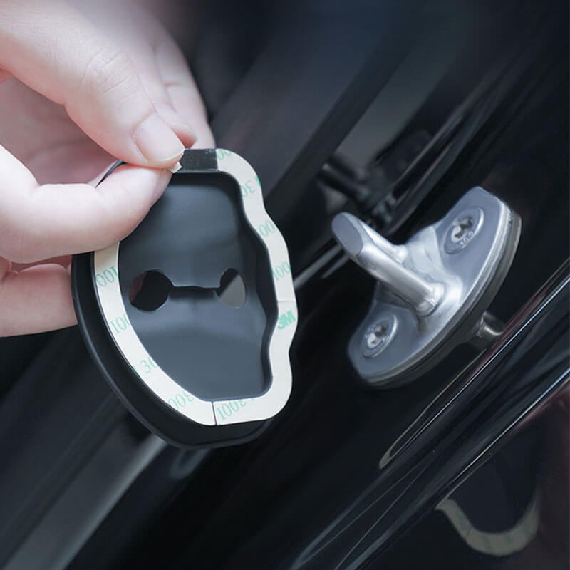 TaddonSilicone Door Latch Lock Protector Soundproof (4Pcs) for Tesla Model 3/Y