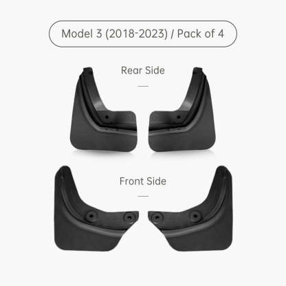 TaddonMud Flaps Splash Guards for Tesla Model 3 (Pack of 4)