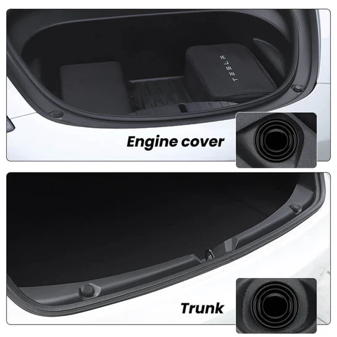 TaddonCar Door Shock Absorber Rubber Pad for Tesla Model 3/Y/S/X - Enhanced Noise Reduction