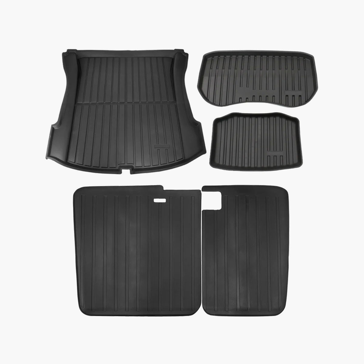 All-Weather Cargo Liners Set with Seats Back Protector Mats for Model 3