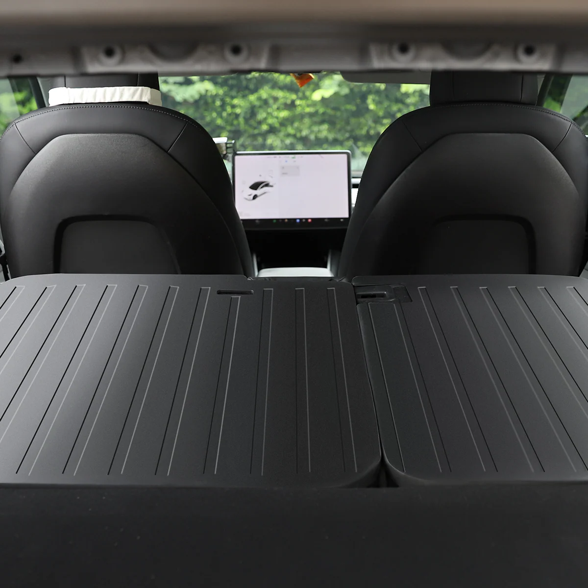 All-Weather Cargo Liners Set with Seats Back Protector Mats for Model 3