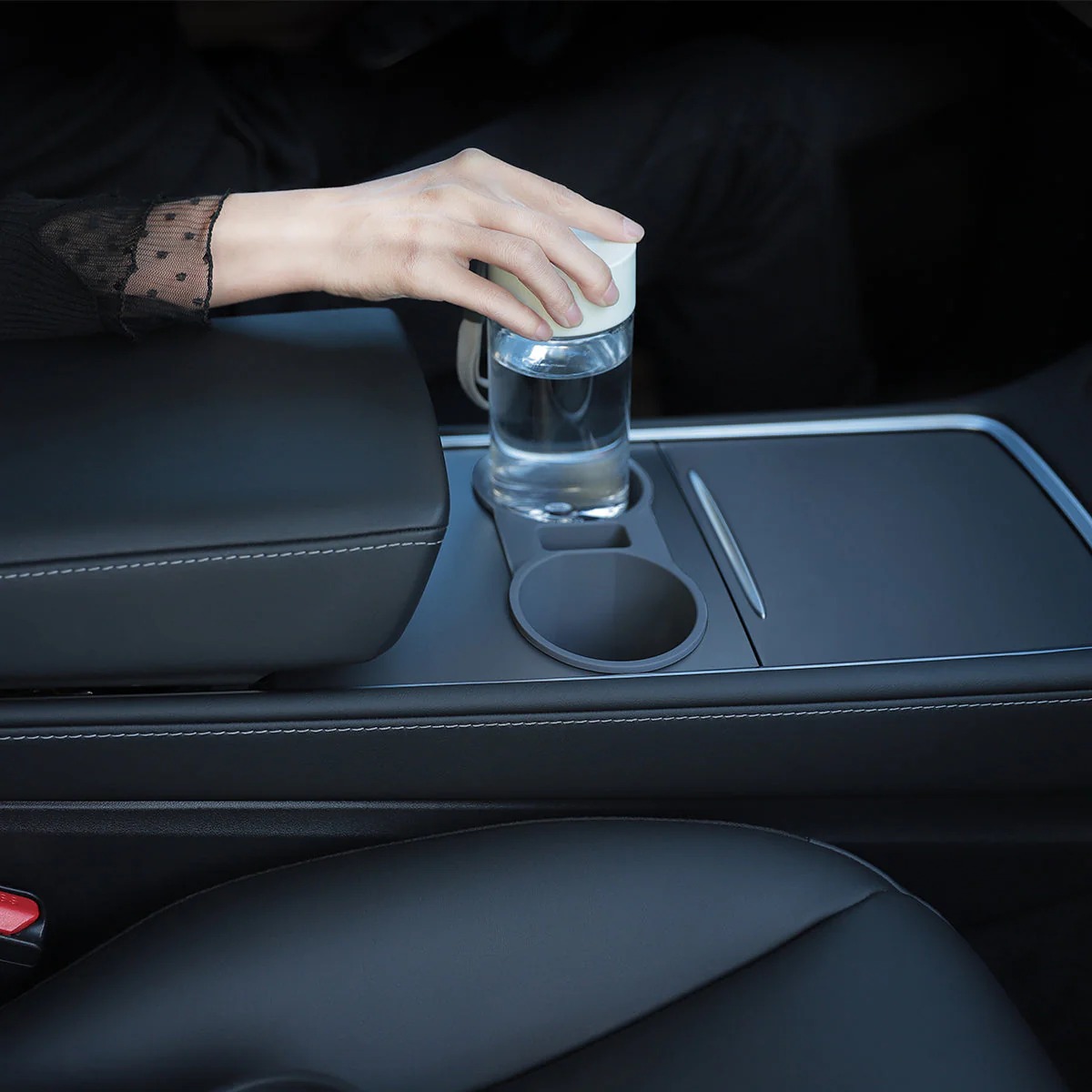 Silicone Console Cup Holder for Tesla Model 3 & Model Y