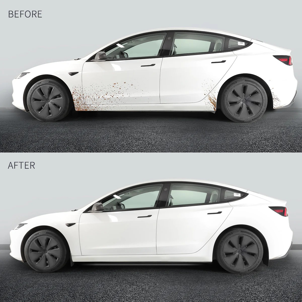 Mud Flaps Splash Guards for Tesla Model 3 (Pack of 4)
