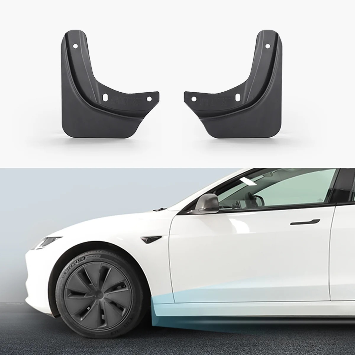 Mud Flaps Splash Guards for Tesla Model 3 (Pack of 4)