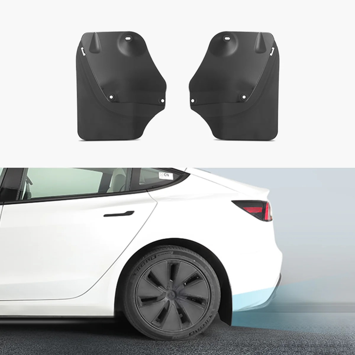 Mud Flaps Splash Guards for Tesla Model 3 (Pack of 4)