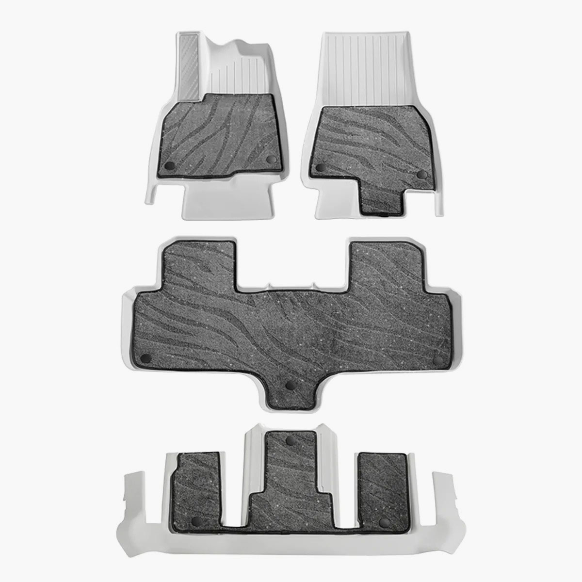 Galaxy Series Dual-Layer All-Weather Floor Liners for Model Y L
