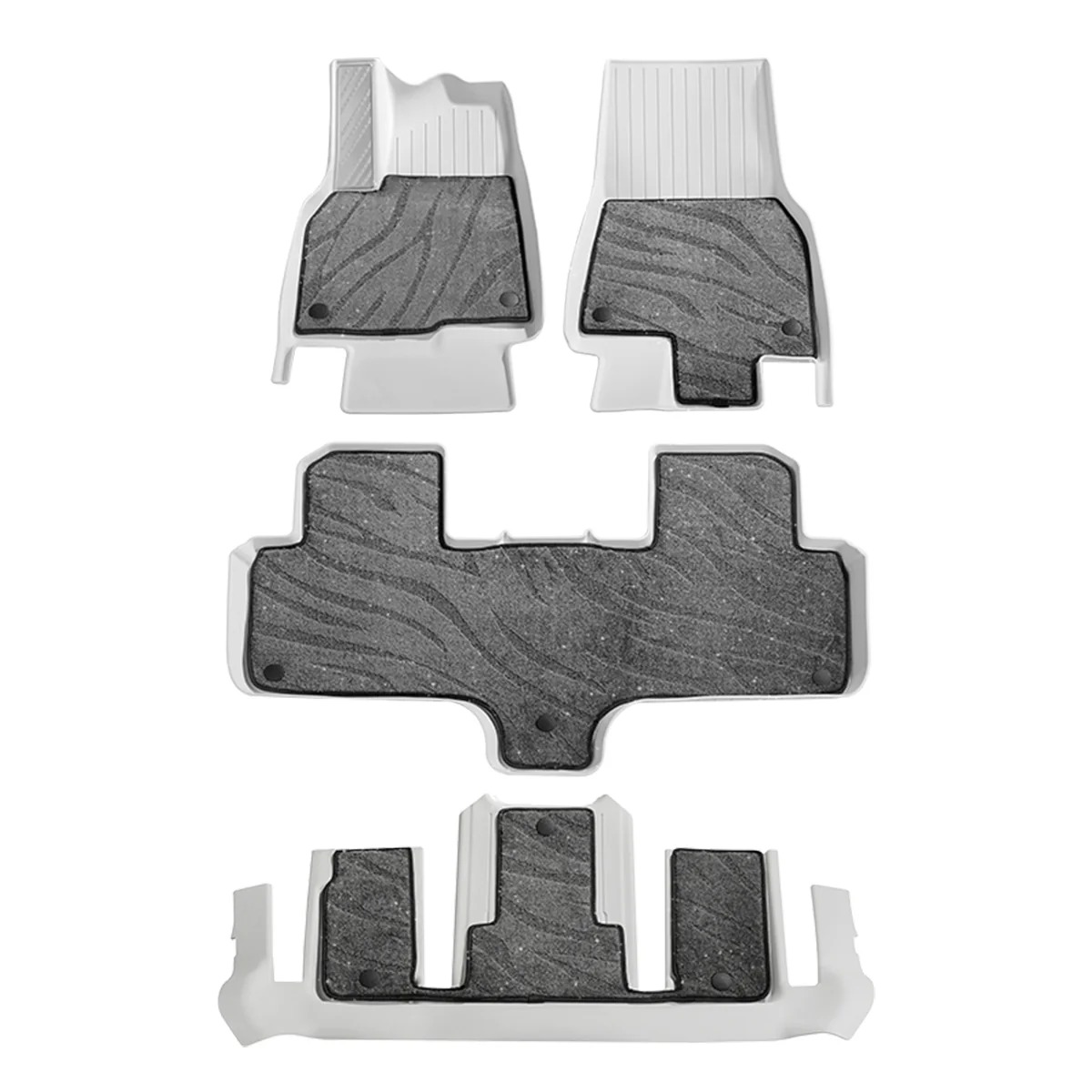 Galaxy Series Dual-Layer All-Weather Floor Liners for Model Y L
