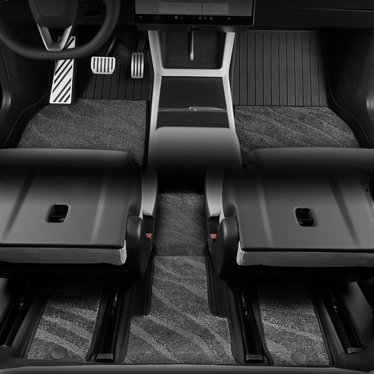 Galaxy Series Dual-Layer All-Weather Floor Liners for Model Y L