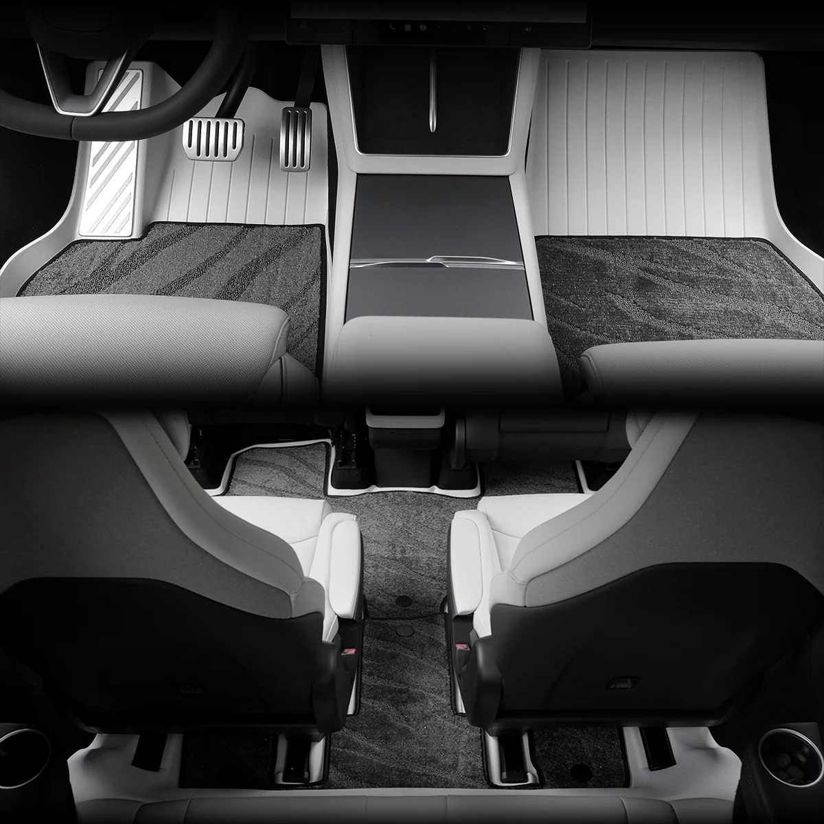 Galaxy Series Dual-Layer All-Weather Floor Liners for Model Y L