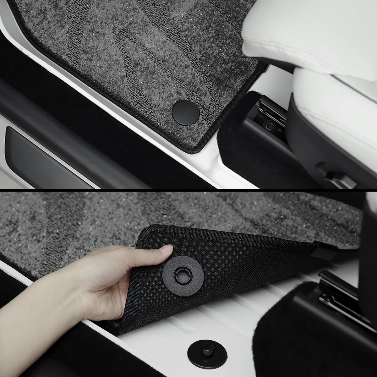 Galaxy Series Dual-Layer All-Weather Floor Liners for Model Y L