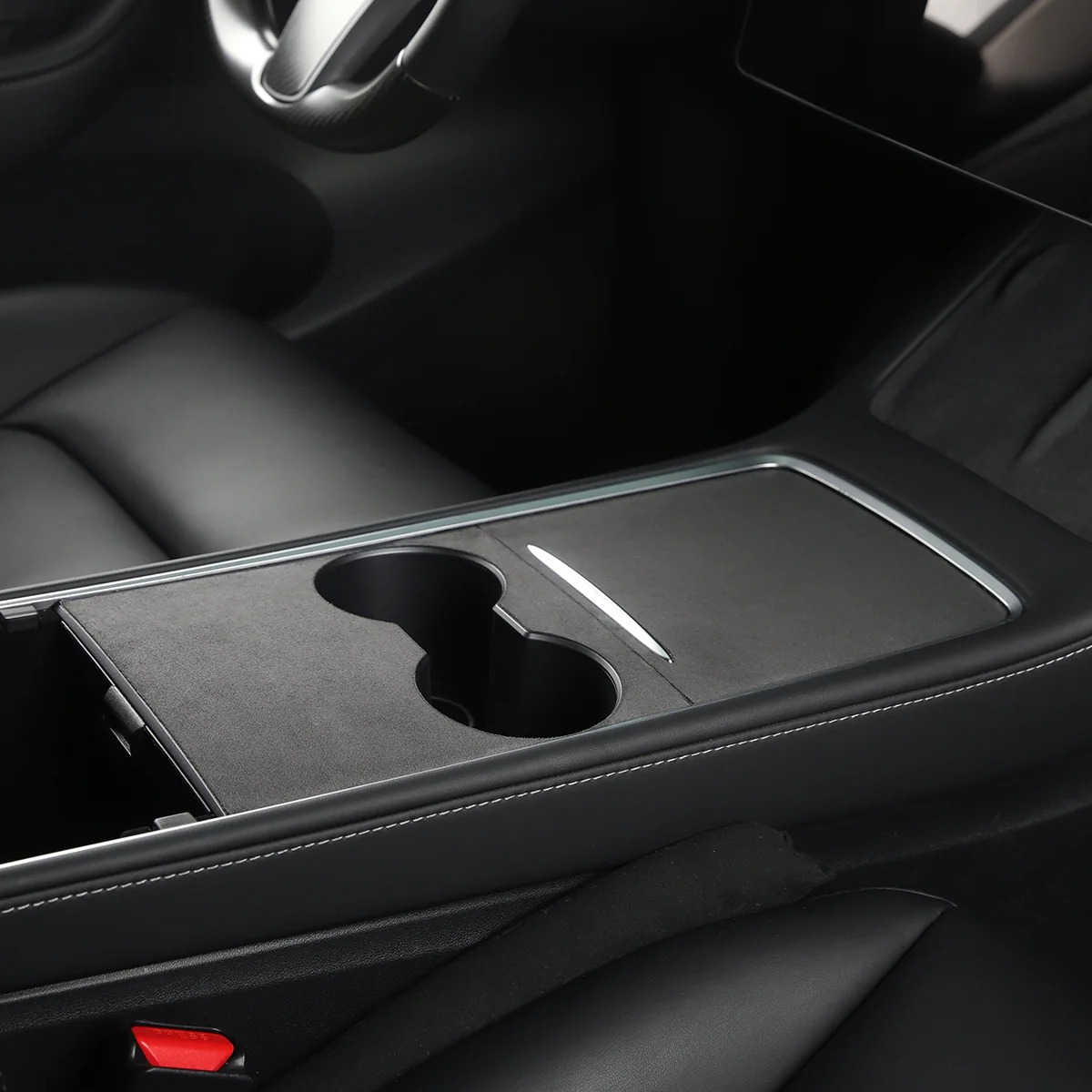 Suede Console Cover for Model 3/Y
