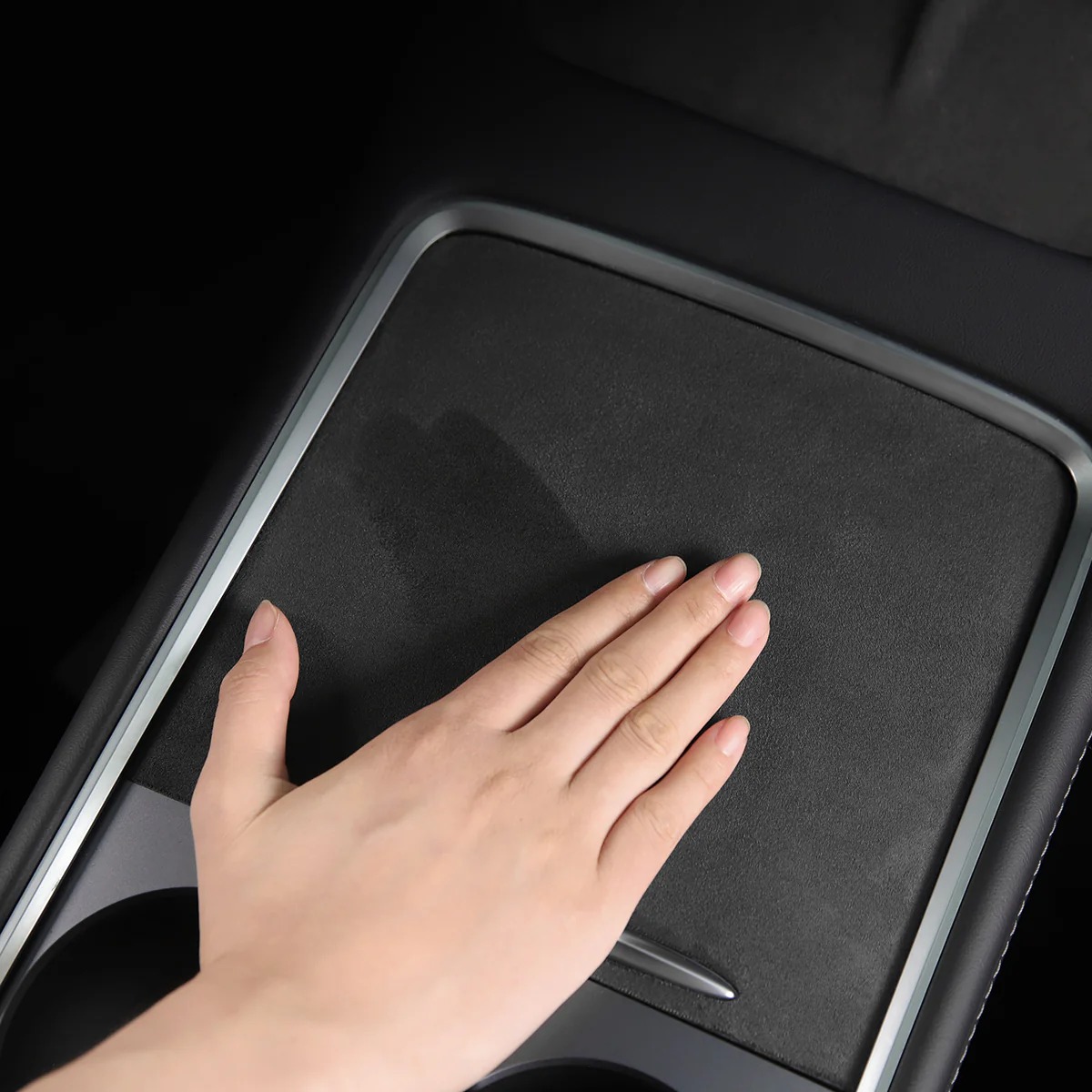 Suede Console Cover for Model 3/Y