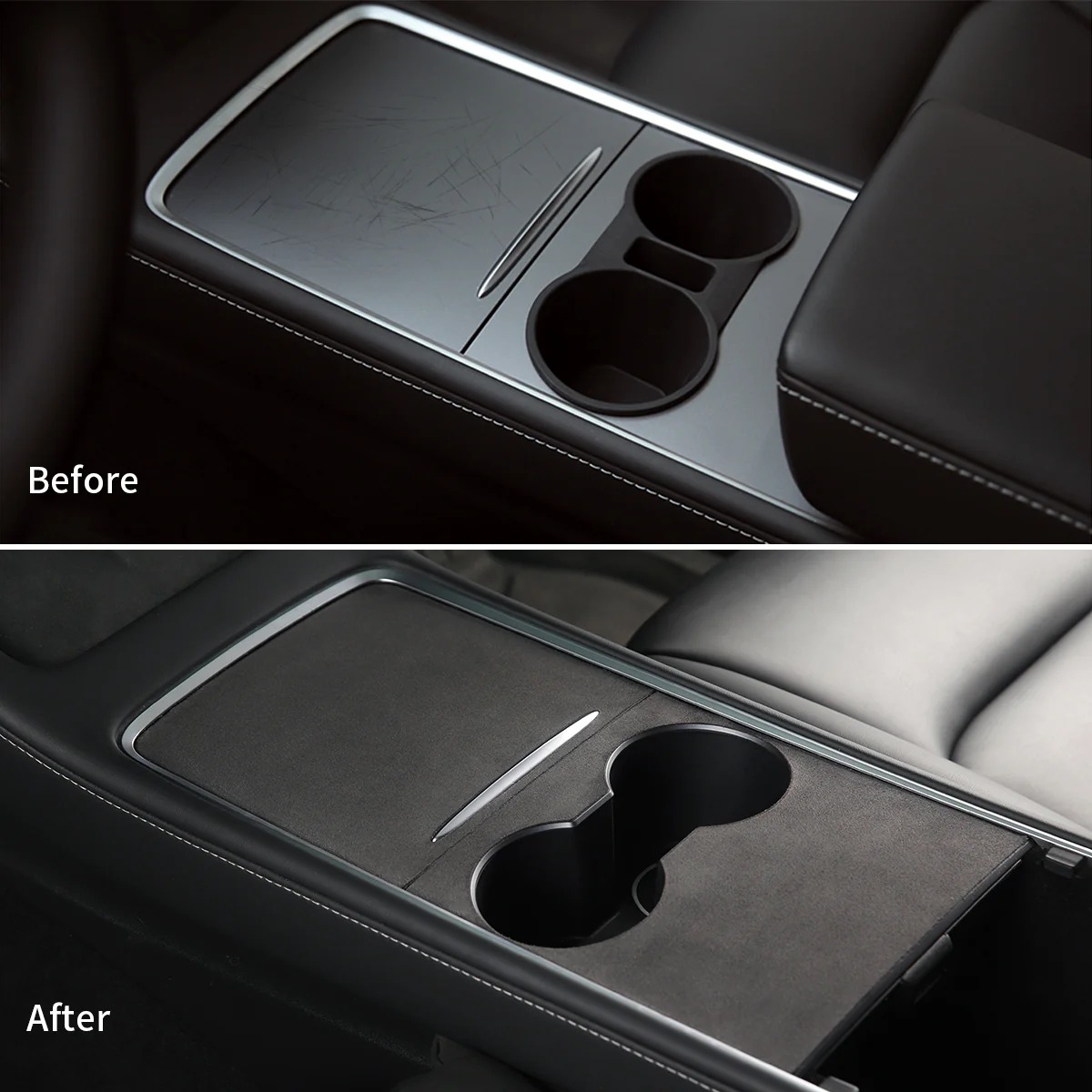Suede Console Cover for Model 3/Y
