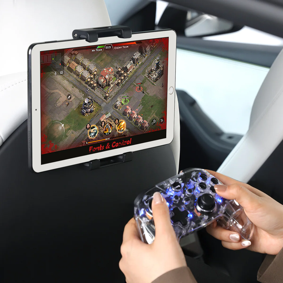 Backseat Headrest Tablet Mount for Model 3/Y/S/X