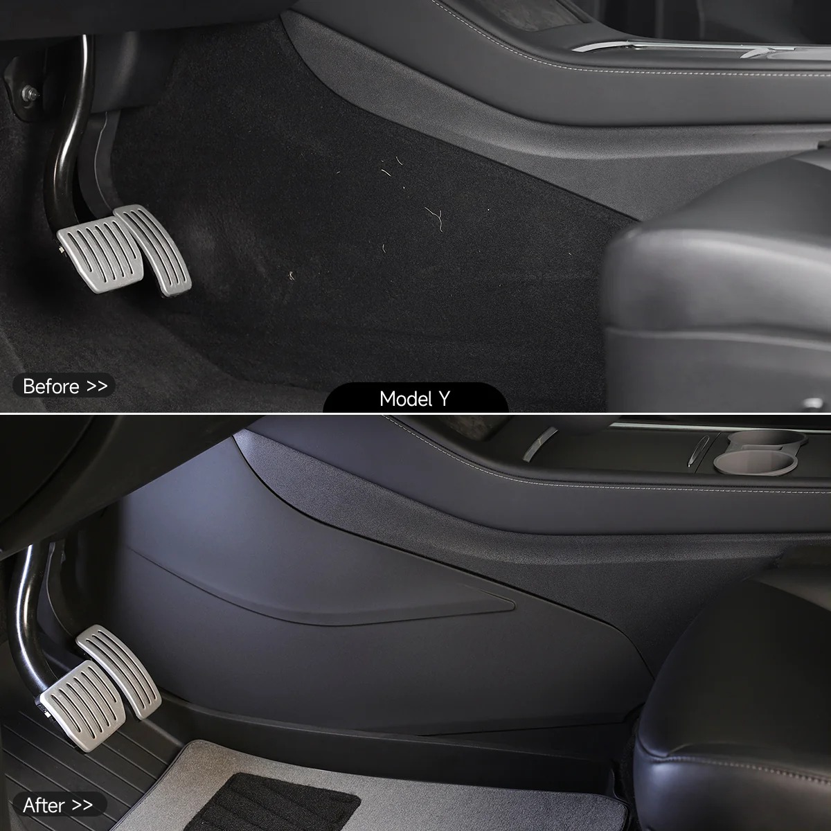 Console Side Anti-Kick Pad for Tesla Model 3 & Y