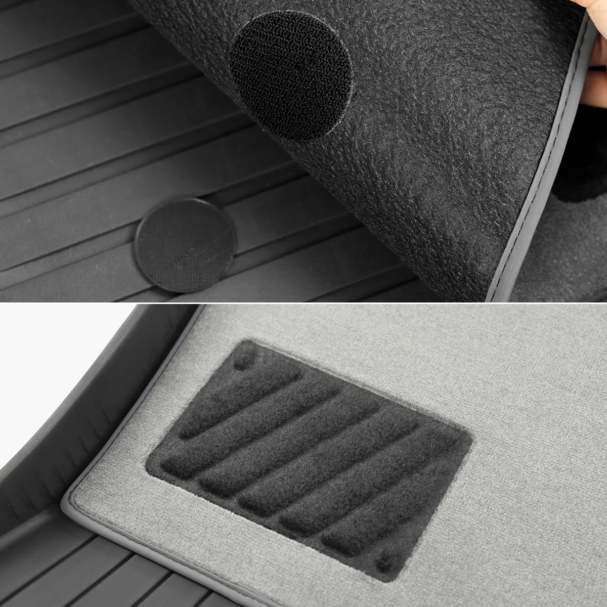 Dual-Layer Eco-Friendly All Weather Interior Liners for Model 3/Y