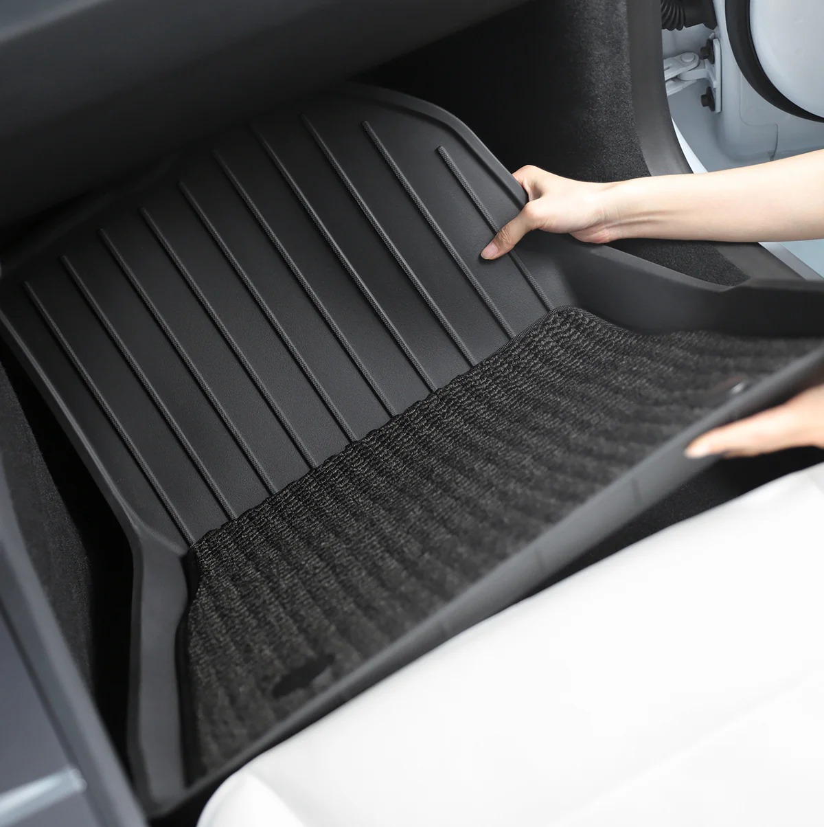Dual-Layer Eco-Friendly All Weather Interior Liners for Model 3 