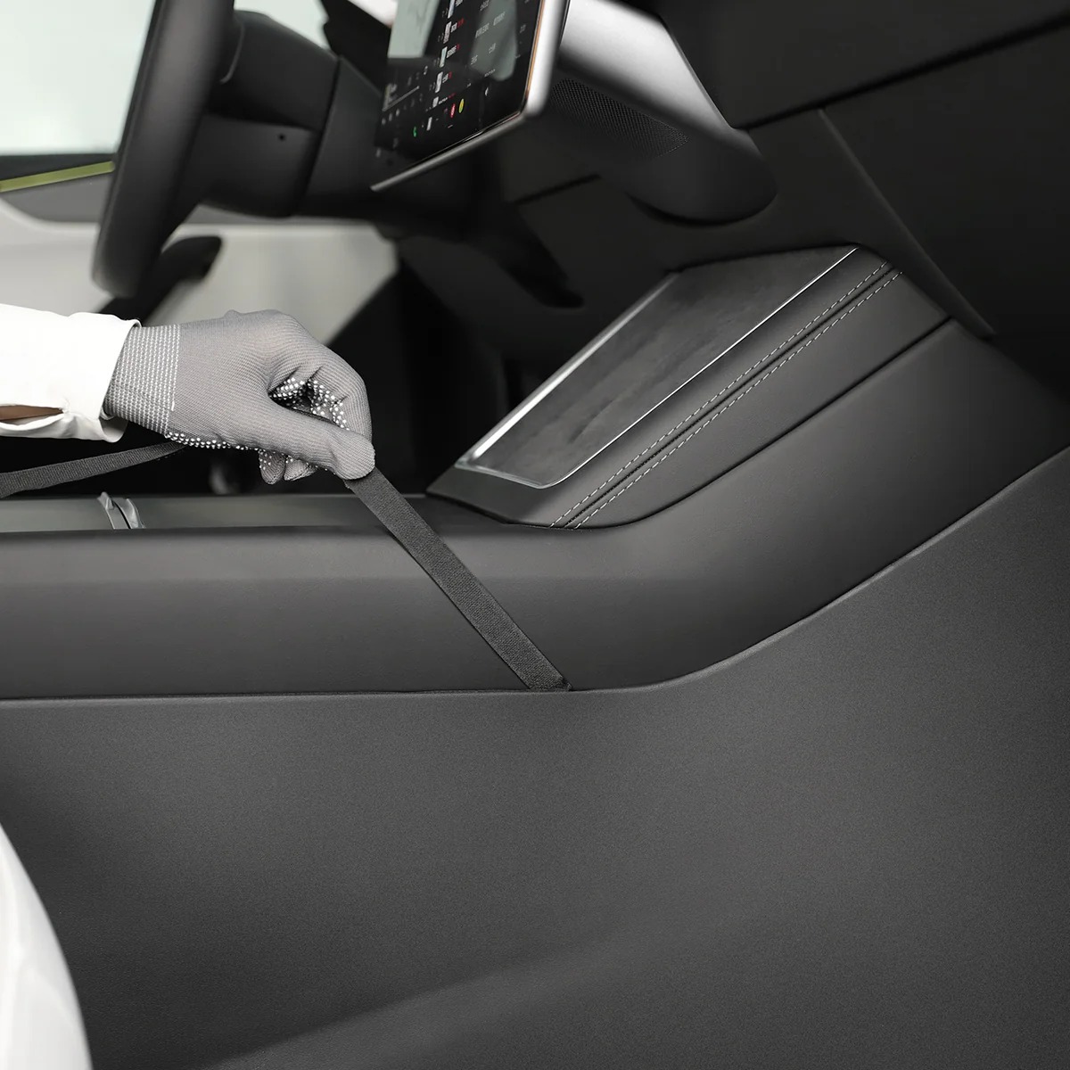 Center Console Side Panel Anti-Kick Pad for Model 3/Y