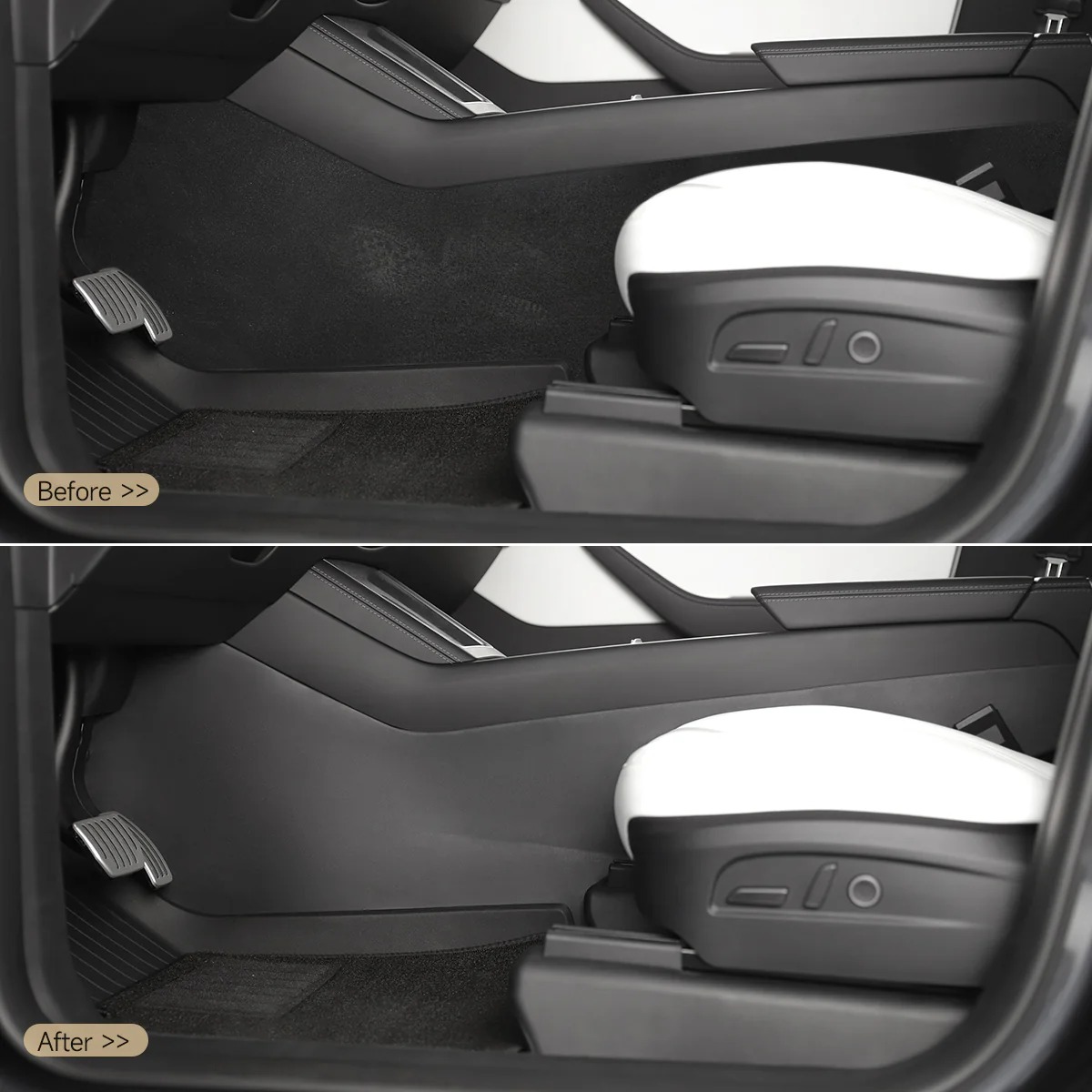 Center Console Side Panel Anti-Kick Pad for Model 3/Y