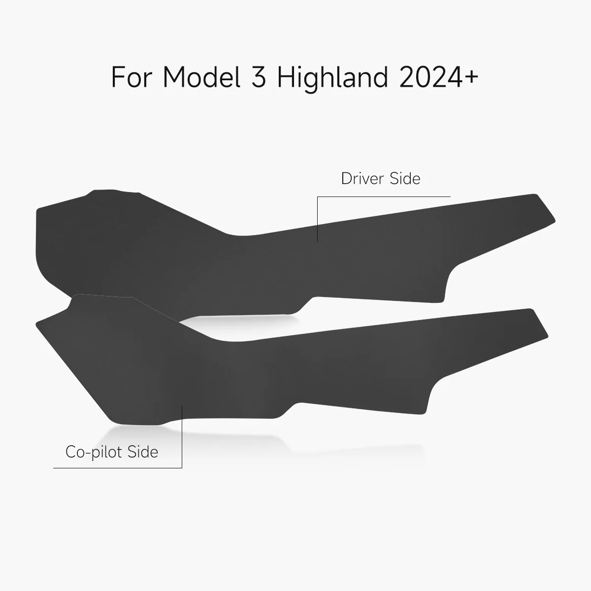 Center Console Side Panel Anti-Kick Pad for Model 3/Y
