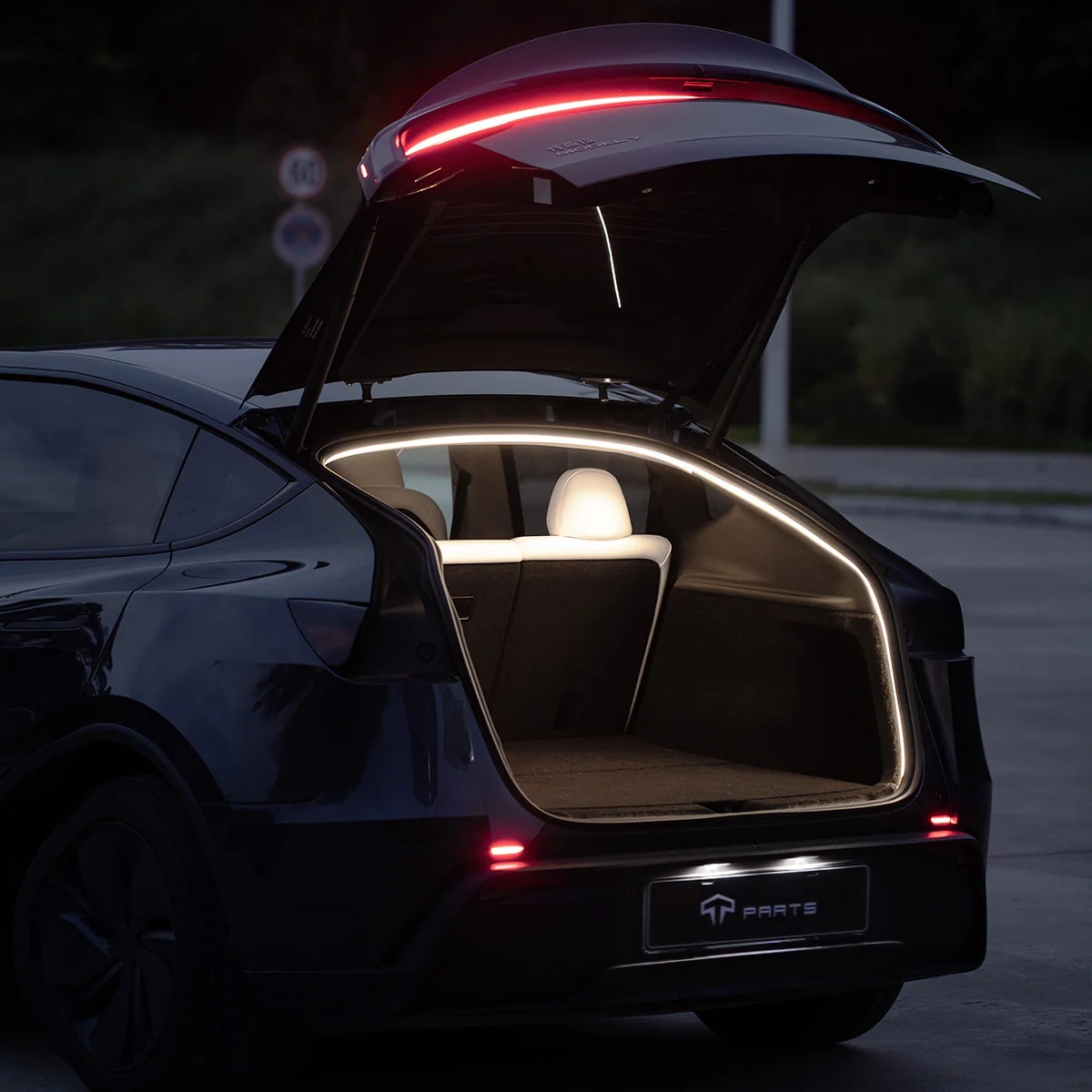 Dual-Mode Trunk LED Strip – Warm & Cool White for Model Y (3000K & 6000K)