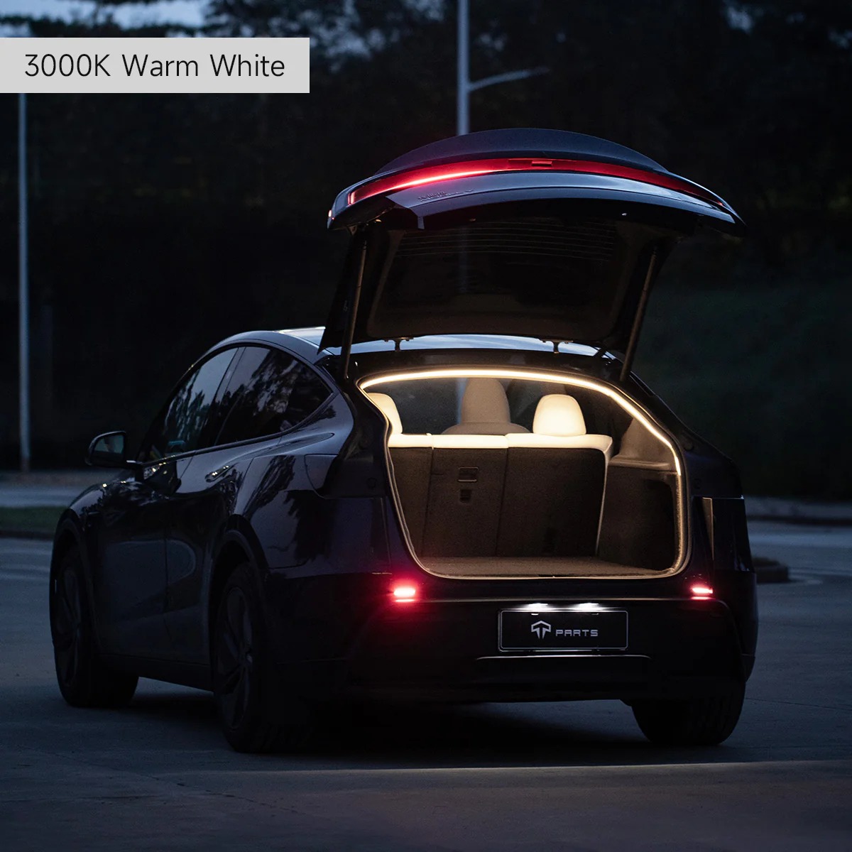 Dual-Mode Trunk LED Strip – Warm & Cool White for Model Y (3000K & 6000K)