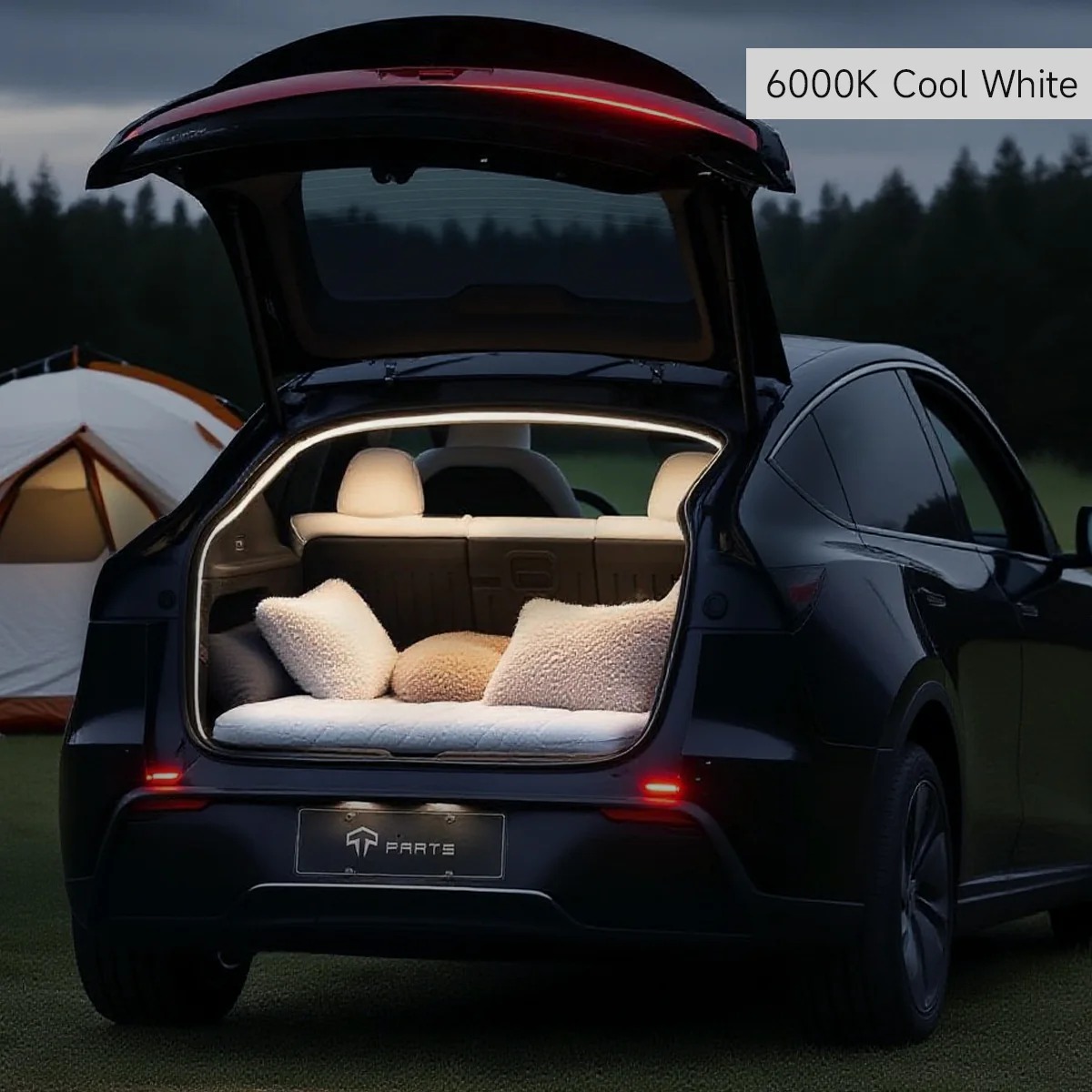 Dual-Mode Trunk LED Strip – Warm & Cool White for Model Y (3000K & 6000K)
