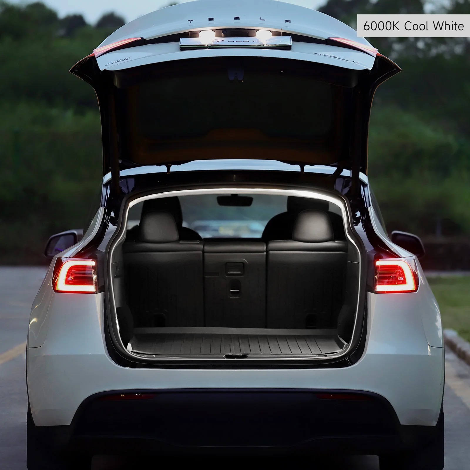 Dual-Mode Trunk LED Strip – Warm & Cool White for Model Y (3000K & 6000K)