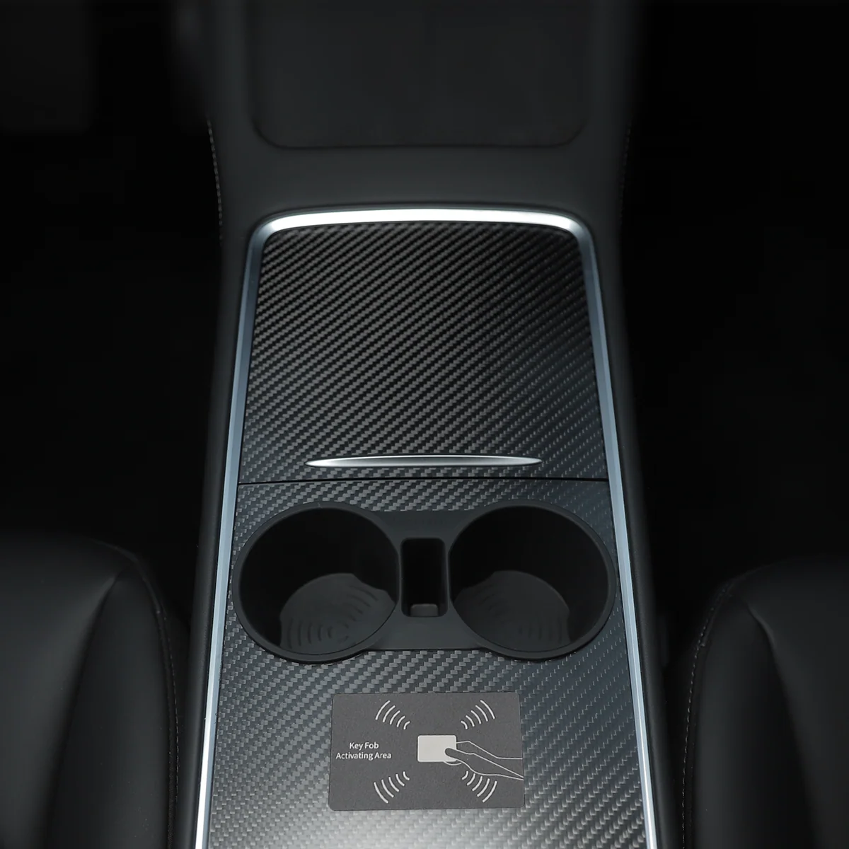 Real Carbon Fiber Console Cover for Model 3/Y