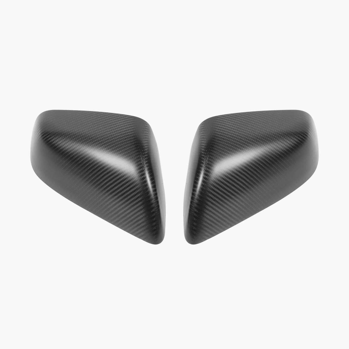 Real Carbon Fiber Side View Mirror Covers for Model S/X