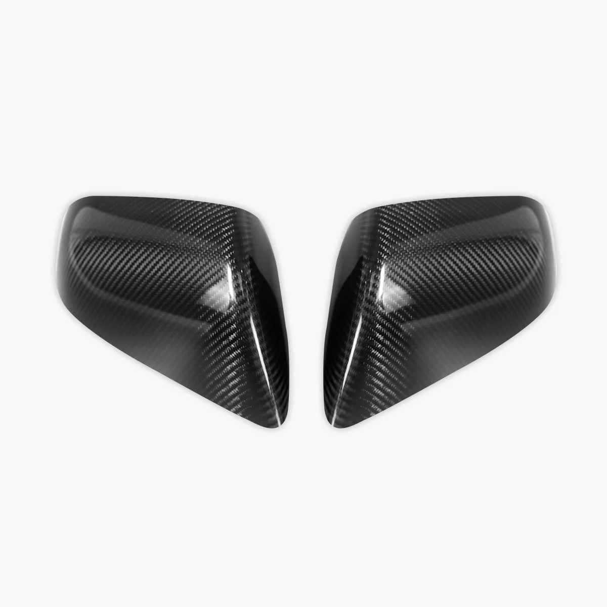 Real Carbon Fiber Side View Mirror Covers for Model S/X