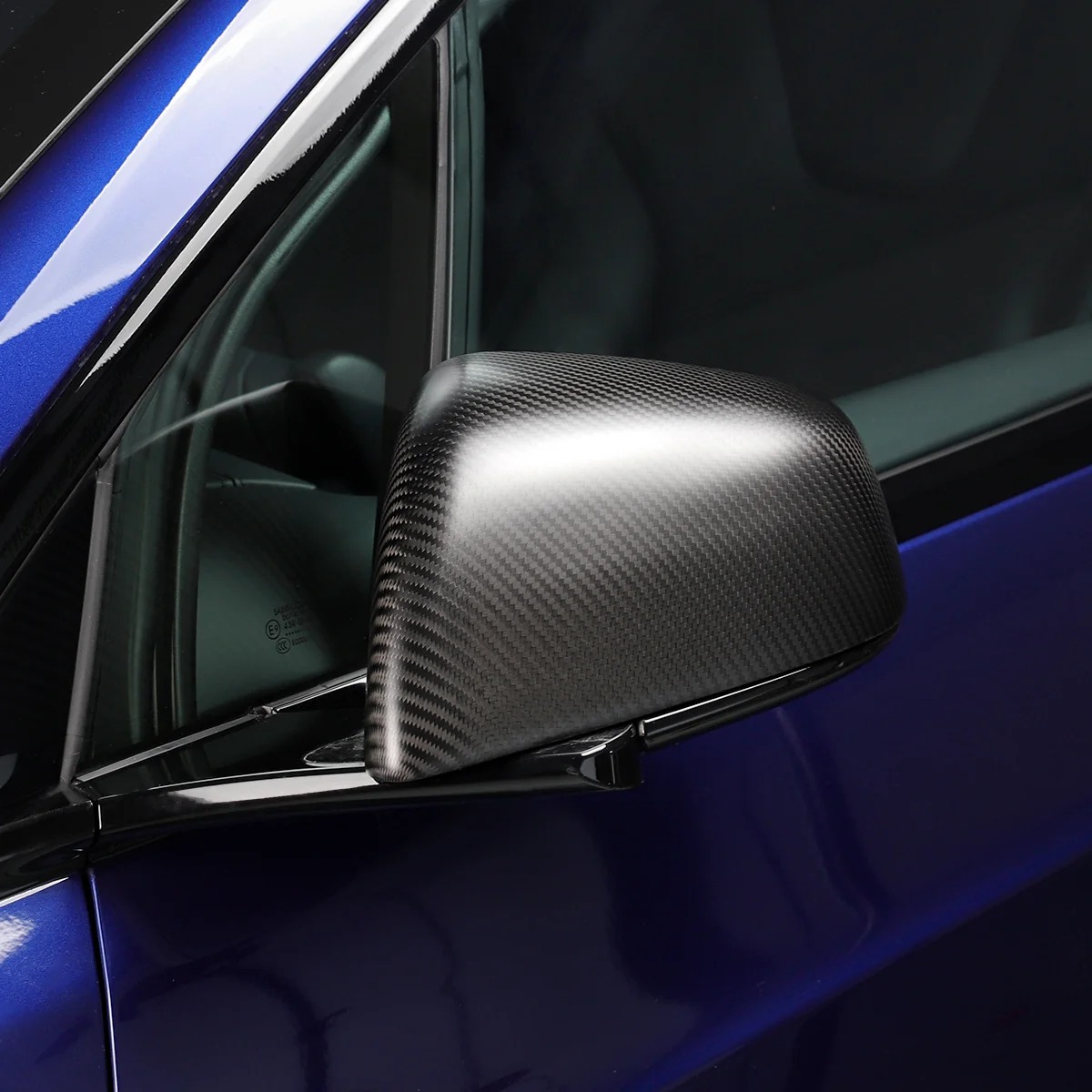Real Carbon Fiber Side View Mirror Covers for Model S/X